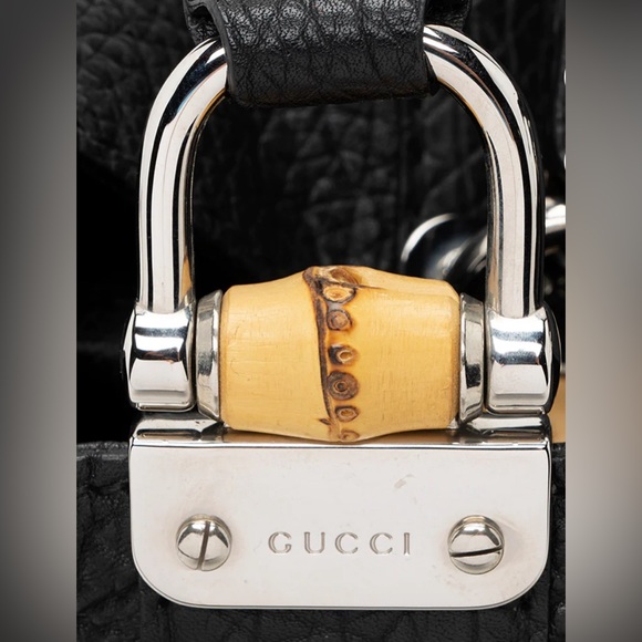 🎁GIFT a Gucci Black Bamboo Libeccio Tote Bag - Picture 8 of 8